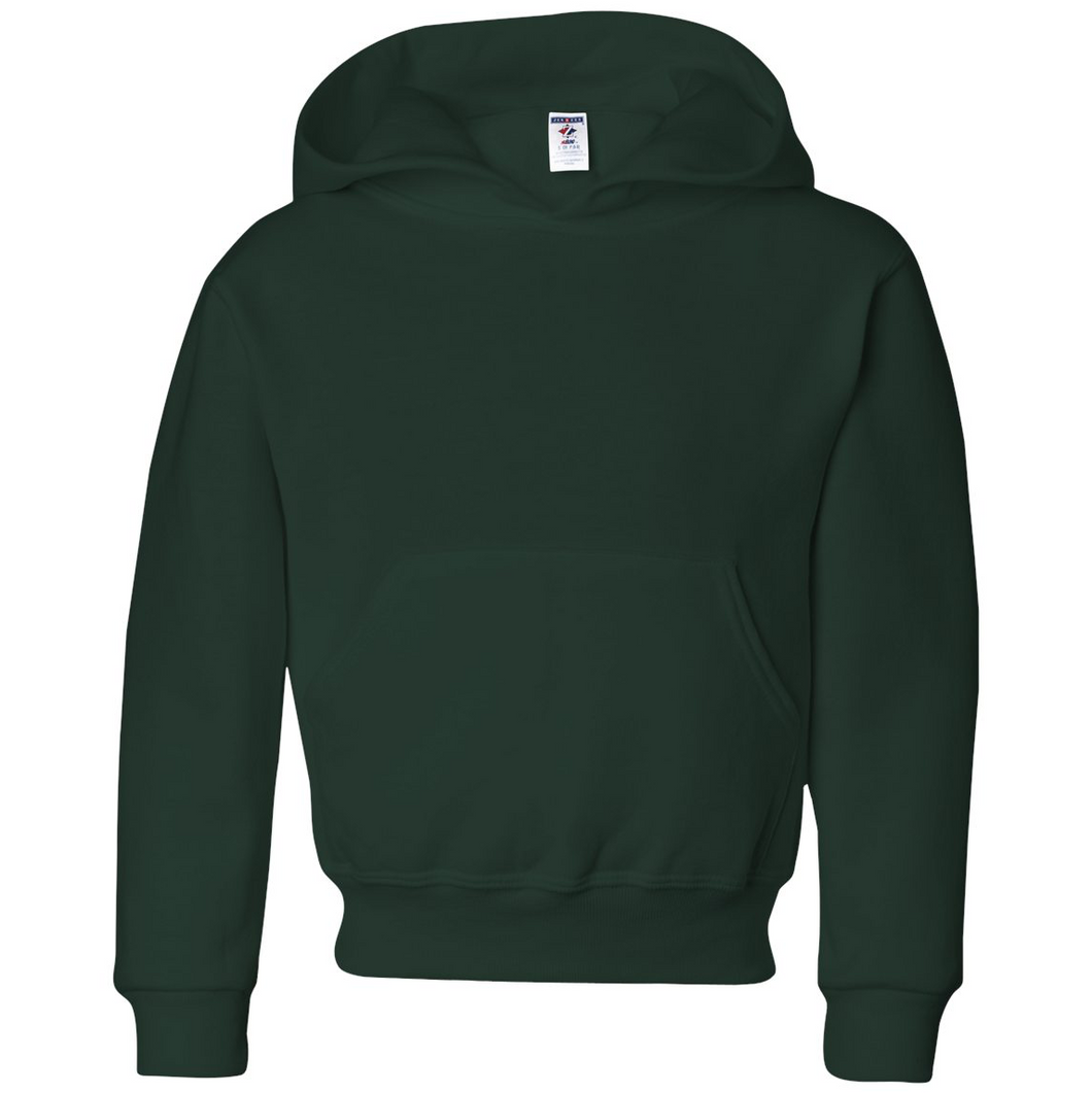 Forest Green Solid Kids Hoodie