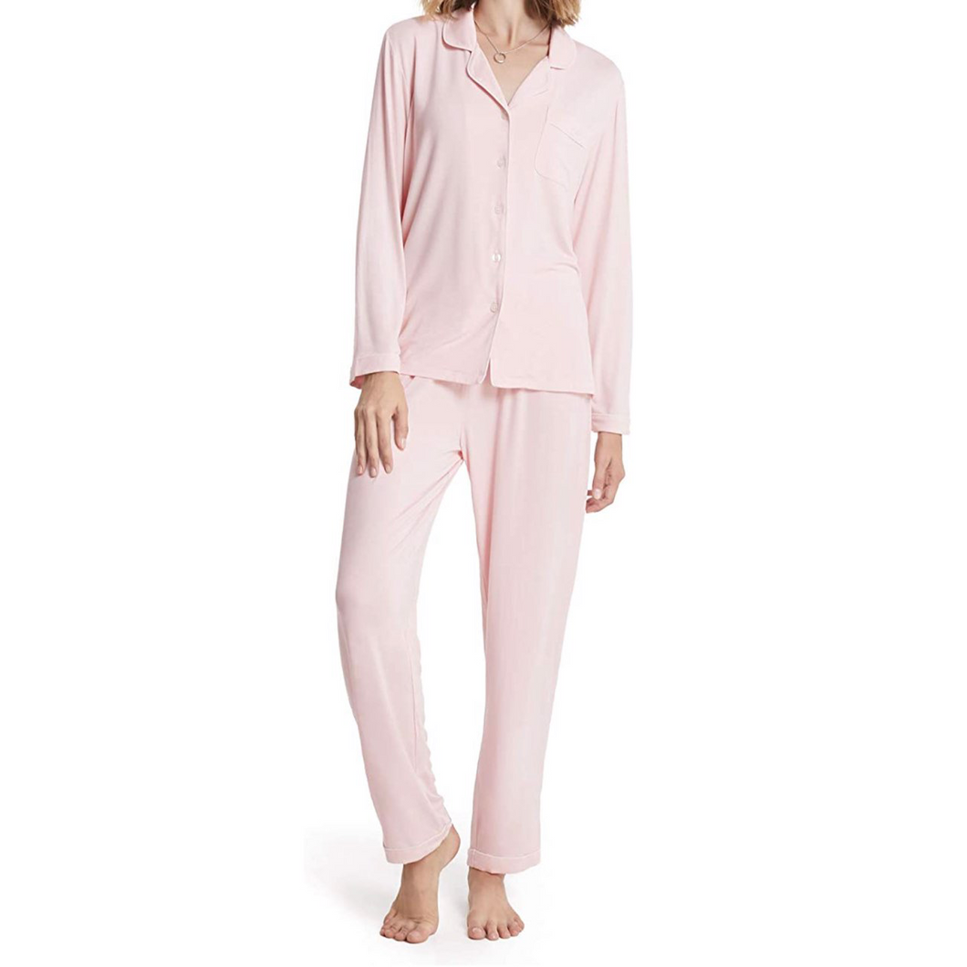 Light Pink Long Sleeve and Pants Women's Pajama Set