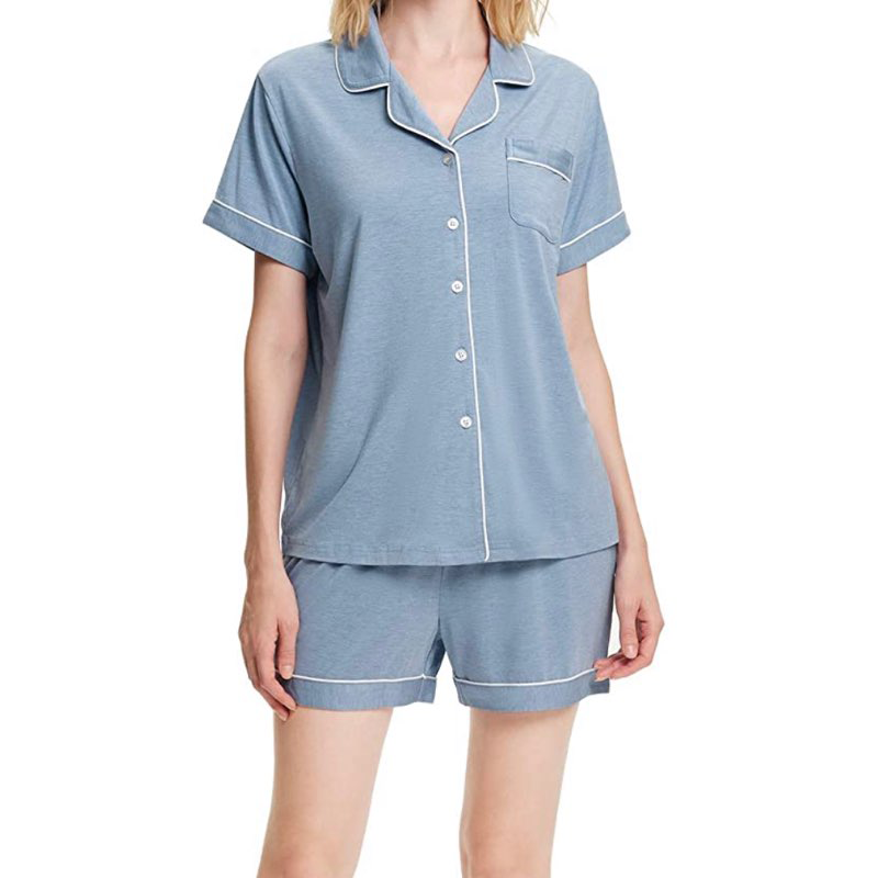 Dusty blue best sale pajama set