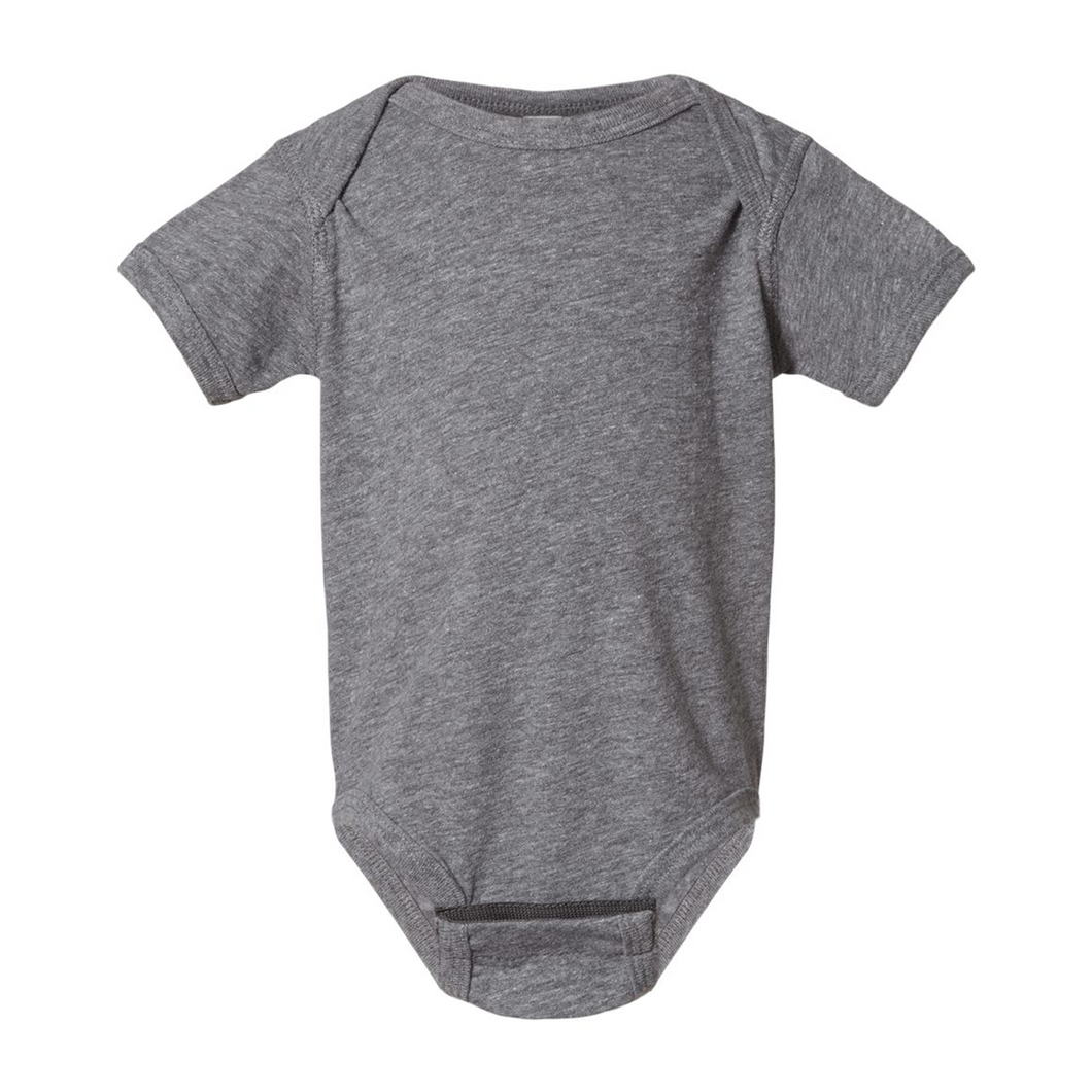 Charcoal Grey Solid Baby Onesie