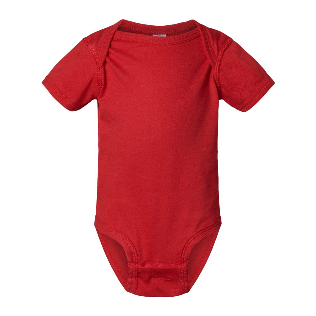 Red Solid Baby Onesie