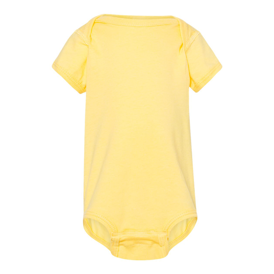 Yellow Solid Baby Onesie