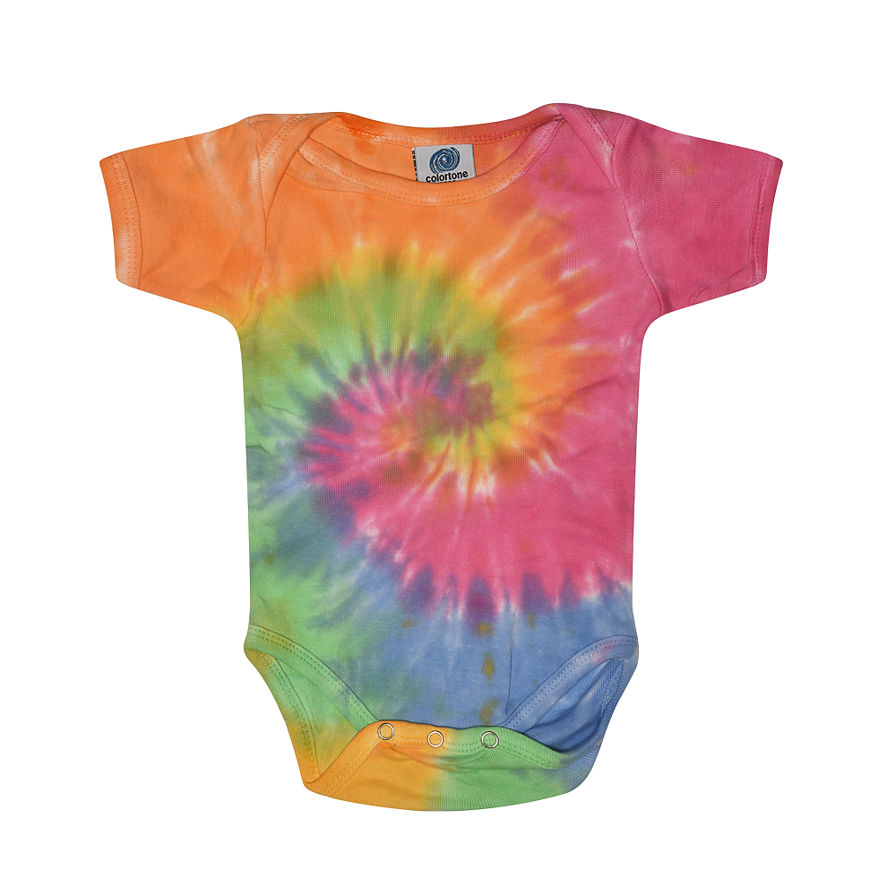 Pastel Rainbow Tie Dye Baby Onesie