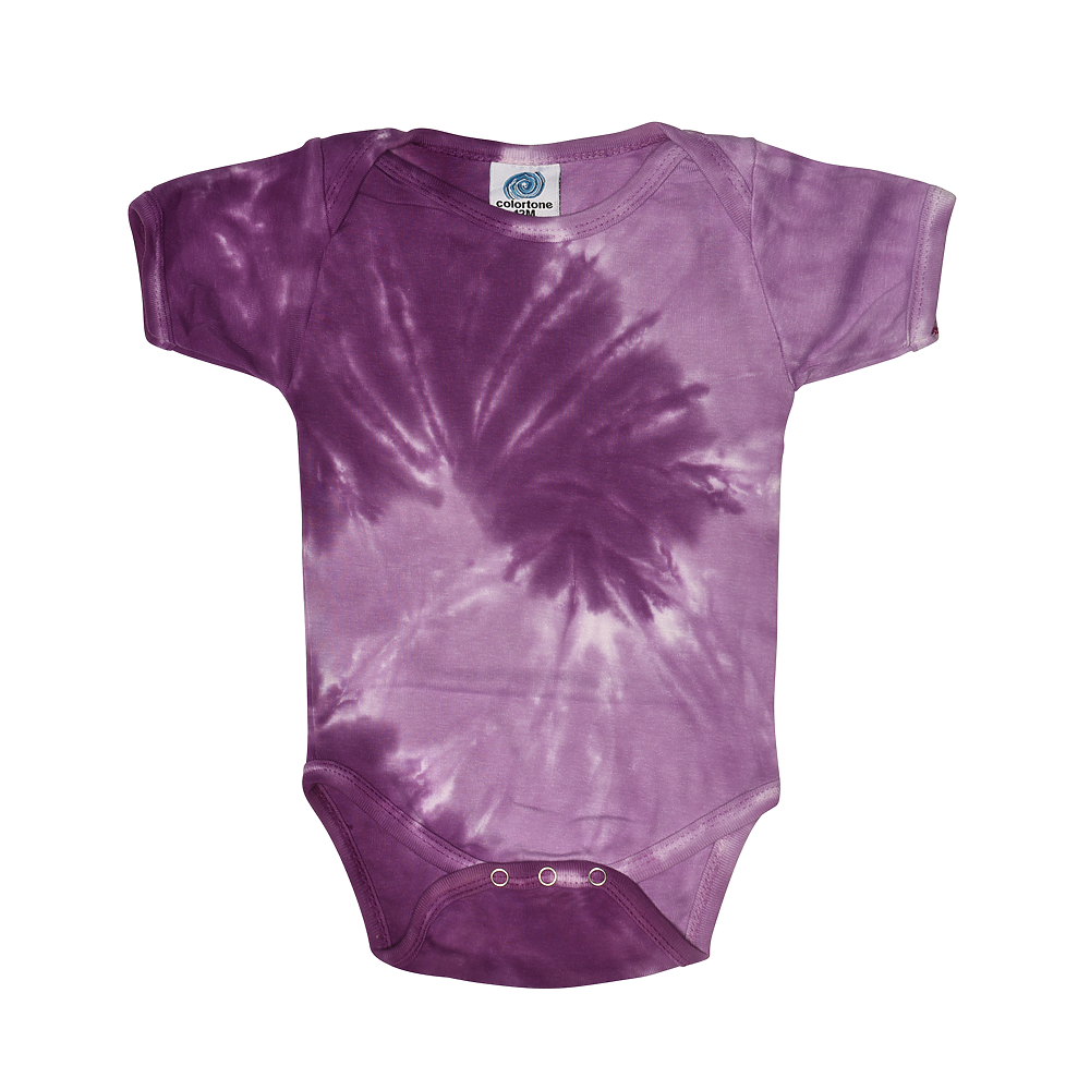 Purple Tie Dye Baby Onesie